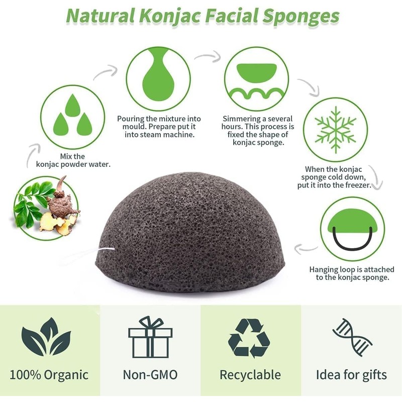 SILSTAR PROFESSIONAL Konjac Sponge Facial Sponge Bath Sponge Great Cleansing