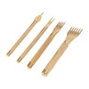 4Pcs Leather Prong Punch Rhombus 4mm Stainless Steel Nonslip Handle