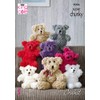 King Cole Tufty Joseph the Bear Crocheted Pattern 9096