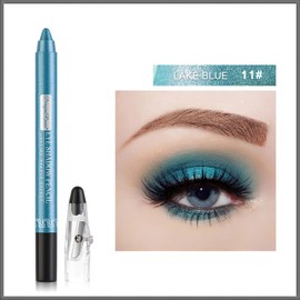 MIELIKKI Cream Eyeshadow Stick with Sharpener, Waterproof Eye Shadow Pencil, Long-Wear & Crease Resistant, Matte & Shimmer Finish, One-Swipe Eye Brightener, Highlighter Stick Makeup, 11