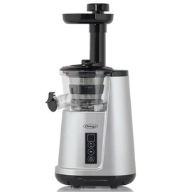 Omega Juicer Cold Press 365 Vertical 65 RPM Slow Masticating Compact Extractor for Fruits and Vegetables with 3 Stage Auger & BPA-Free Container, 150-Watts, Silver