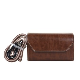 MUZIRI KINOKOO PU Leather Camera Case Compatible with Canon G5X G1X G1X2 G1X3 Fuji X100 Series / Pana. LX100 LX100M2 GF1 GF2 GF3/ Sony RX1 RX1R RX1R2/ Olympus Pen-F EP7 EPL1-EPL10, coffee, Camera case