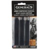 General Pencil 136357 Jumbo Compressed Charcoal Sticks, Black, 3-Pack