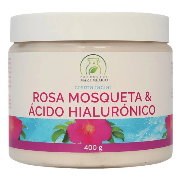 Crema Rosa Mosqueta Con Acido Hialurnico Facial 400 Grs Momento