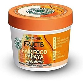 Garnier Fructis Hair Food Papaya 3-in-1 Repair Mask with Vegan Formula for Damaged Hair, 390 ml