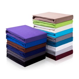 Hometex Premium Textiles Topper Fitted Sheet, Fitted Sheet for Topper 125 g/m2 - Ideal for Box Spring Bed, Topper Oeko-Tex® Standard