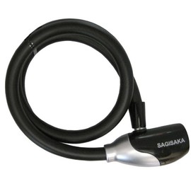 Bicycle Key Dimple Cable Lock 35.4 inches (90 cm), Black 43456