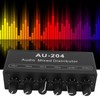Stereo Audio Splitter Box Mini Preamplifier Headphone Amplifier 2 Way