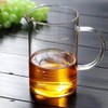Glass Pitcher, 6.9"*4"Glass Pitcher with Lid, 34OZ/1000ML for Tea, Milk,