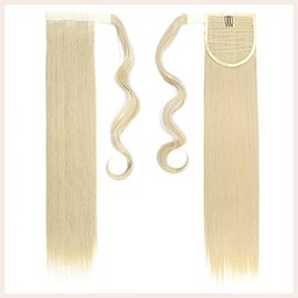 TESS Ponytail Extension 28 Inch,Hair Extensions Clip in Long Straight Synthetic Wrap Pony Tails Hair Pieces for Women(#613C)