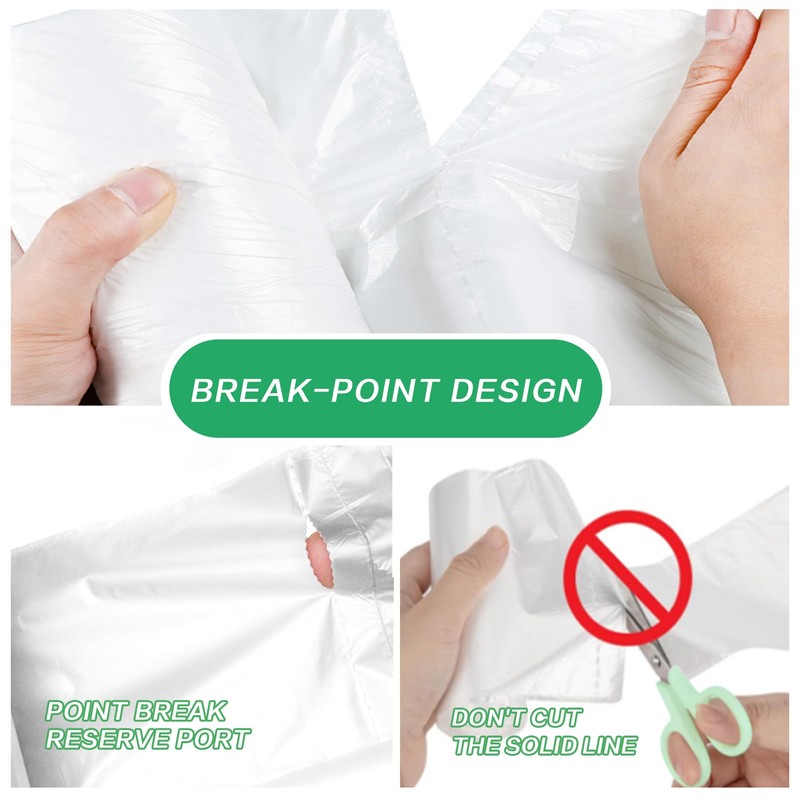 108 Count Small Trash Bags, 2.6 Gallon Mini Garbage Can