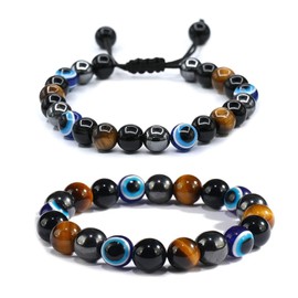 Evil Eye Bracelets Protection Bracelet Evil Eye Bracelets for Men Women Red String Bracelets Natural Bead Stone Bracelet Evil Eye Charm Bracelets Evil Eye Jewelry