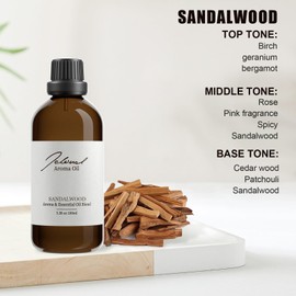 JCLOUD Sandalwood Essential Oil | Hotel Scent 100% Pure and Natural Aromatherapy Oil for Diffusers, Humidifiers, and Scent Machines | 100ml