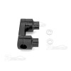 RI Black 2" Riser 1" Handlebar Clamp For Harley Softail