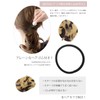 Vingtaine H7215-BR- Tortoise Shell Style Wave Plate Hair Cuff, Pony
