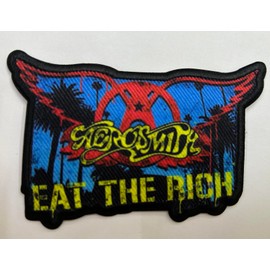 C&D Visionary Aerosmith Eat The Rich Patch, Red, Blue, Black
