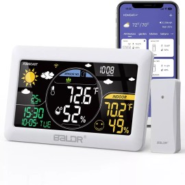 BALDR Wi-Fi weather station remote controlled smart home system real- time forecast