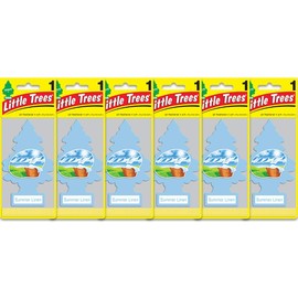 Little Trees Hanging Air Freshener, Summer Linen, Set of 1 x 6