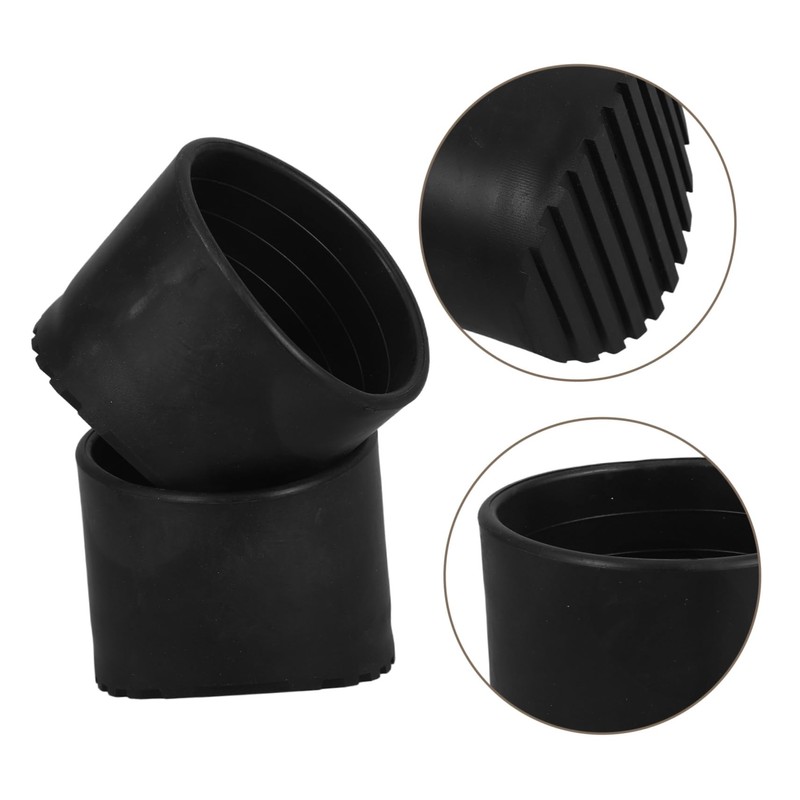 Operitacx 2pcs Slip Rubber Ladder Foot Pads Durable Stabilizer Caps