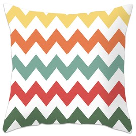 Betadistor Cushion Cover Pillow Case Set of 4 Wave Patterns Home Decorating Protectors for Garden Tent Park Bed Sofa Chair Bedroom Decorative Pack of 4 45x45cm, Wave, 510-0189