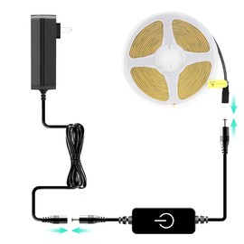 Pandery COB - Tira de luces LED de 3 m, tiras LED regulables al tacto, CRI90+, 4000 K luz blanca natural, 1600 LED, 24 V, interior para recámara, cocina, TV, espejo, gabinete
