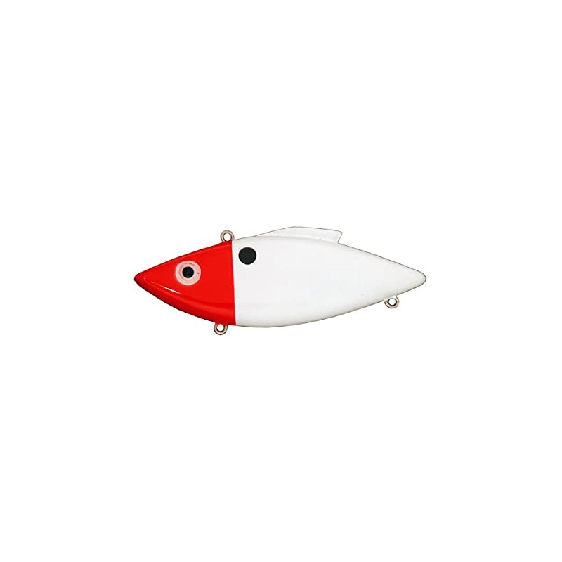 Rat-L-Trap RTLRT97 Lures Trap (1/2-Ounce, White/Red Head)