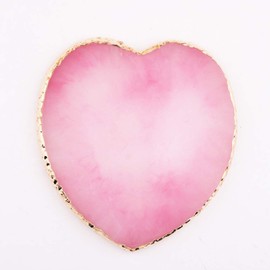 AKOAK AKOAK 1 Pack Nail Art Palette Agate Phnom Penh Pigment Palette Gel Nail Polish Drawing Frame DIY Nail Art Show Makeup and Coloring Tool (Heart, Pink)