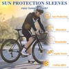 ZeeDix 8 Pairs Black Arm Sleeves UV Protection Cooling Arm