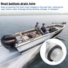 SRIAOO 3/4"-14 NPT Aluminum Boat Floor Drain Plug with Neoprene