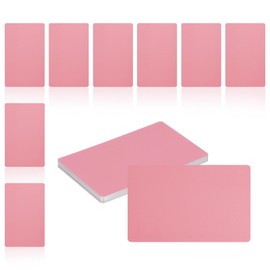 sourcing map 25Pcs Metal Business Card Blanks,1/64" Thick 3.4x2 Rose Gold Aluminum Laser Engraving Materials Unique Cards for DIY Name Cards,Credit,Luggage Tags