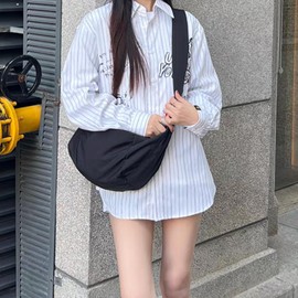 Women's Shoulder Bag, Crossbody Bag, Lightweight, Travel Bag, Water Resistant, 3-Way Carrying Bag, Boston Bag, Stylish, Tote Bag, Unisex, Travel, Business Trip, apricot