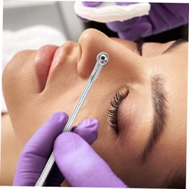 Beavorty 1set Removal Needles for Blackhead Extraction Multifunctional Skin Care Tools for Women Portable Case Included for Facial Cleansing