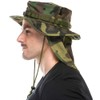 MOOSELANDER - Gorro de camuflaje para hombre con Sungard extraíble,