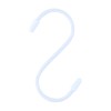 Takagi Color S Hook, Small, White, 4-Pack, 4.06 in (103