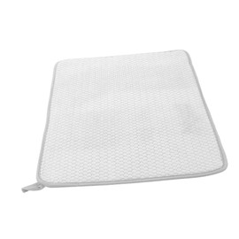Ciieeo Kitchen Drain Mat Tableware Drying Mat Hot Pads Foldable Drying Mat Drying Pad Countertop Mat Dish Drying Mats Microfiber Dish Drying Mat Dish Pad White Household