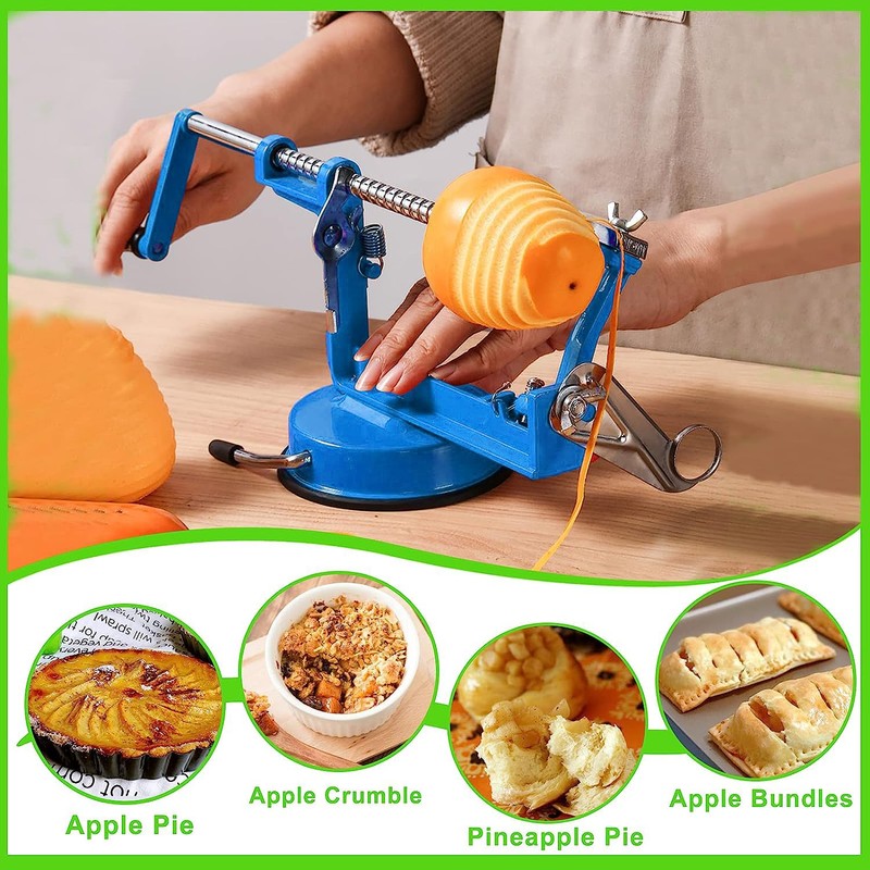 Apple Peeler Corer, Long lasting Chrome Cast Magnesium Alloy Apple