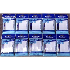 Toalson Quick Dry Grip Tape (Wet Sweat Absorbing Type), White (Pack of 3 x 10)
