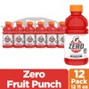 Gatorade Thirst Quencher Zero Sugar Sports Drink, Fruit Punch, 12oz