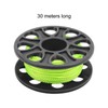 Dive Reel Fluorescent Green Line Plastic Material Copper Double Ended