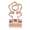 100 Pcs Mini Binder Clips Flower Shape Strong Clamping Force