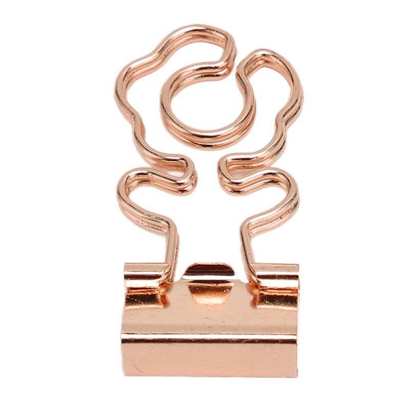 100 Pcs Mini Binder Clips Flower Shape Strong Clamping Force
