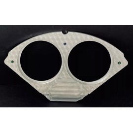 Dolphin Gauges 1955 1956 Chevy Car 2 Hole Engine Turned Billet Aluminum Dash Panel Insert