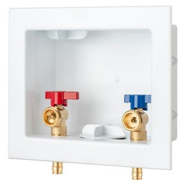 (1 Pack) Lidertik Washing Machine Outlet Box Expansion PEX-A, Inlet 1/2 inch PEX-A F1960 Expansion Barb x Outlet 3/4 inch Male Thread LI-XYJH-530