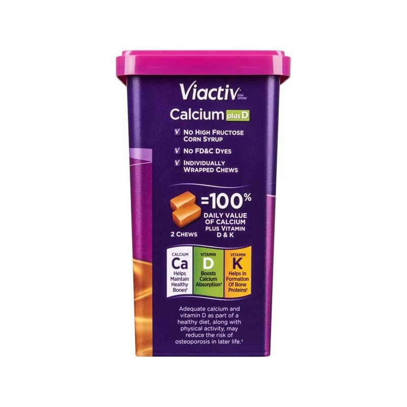 Viactiv Max Formula Calcium +Vitamin D3 Supplement for Bone Health,