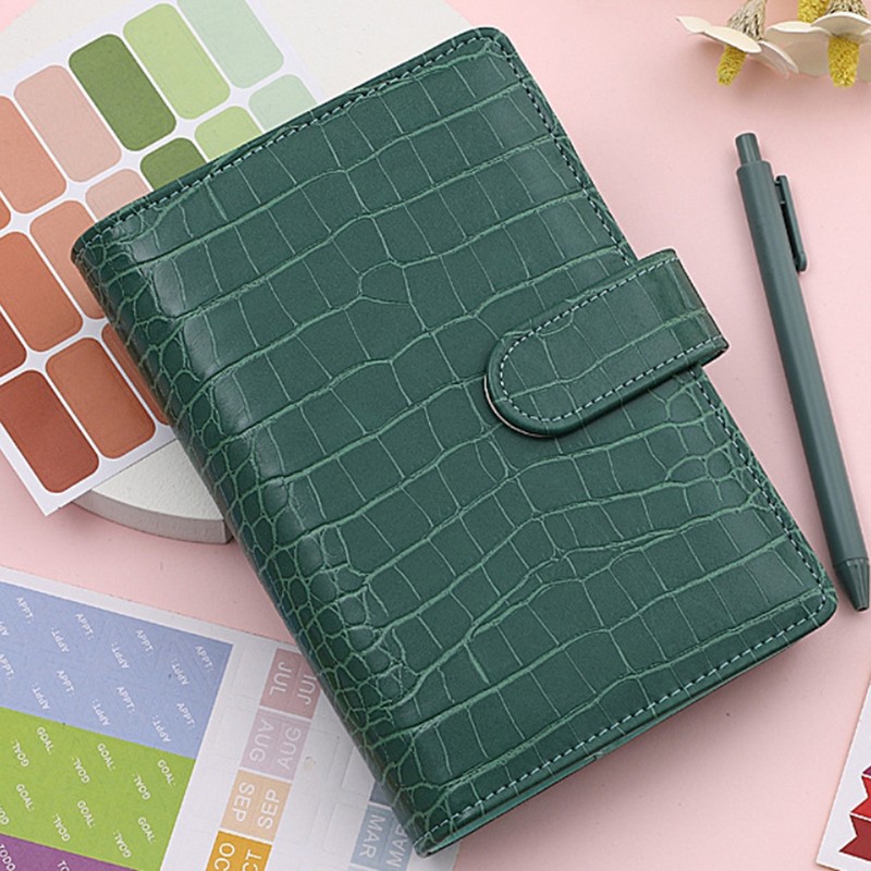 A6 Pattern PU Leather Budget Organiser with Magnetic Buckle Budget