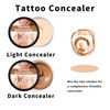 KOAHDE Körper-Concealer für Tattoos,Tattoo Foundation Wasserfest Für Körper,Make up Wasserfest,Schweißfester