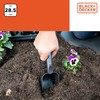 BLACK+DECKER Garden Shovel - Round Design - Deep Base -
