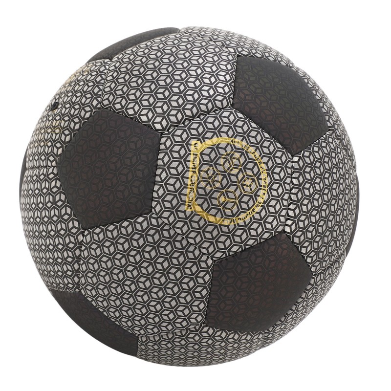 Luminous Glowing Football Holographic Reflective PU Machine Stitched Night Glowing