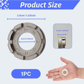 Yowfond 1 Piece Hardened Steel Spoke Wrench, 8 Way Bike Rim Tool for Precise Wheel Tension, Fits Spoke Sizes 10/11/12/13/14/15