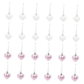 SHOWERORO Valentine's Day Heart Pendant Decor 24pcs Home Party Wall Hanging Love Hanging Adorn